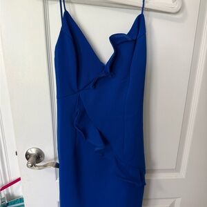 NWT Blue MINI Ruffle Dress